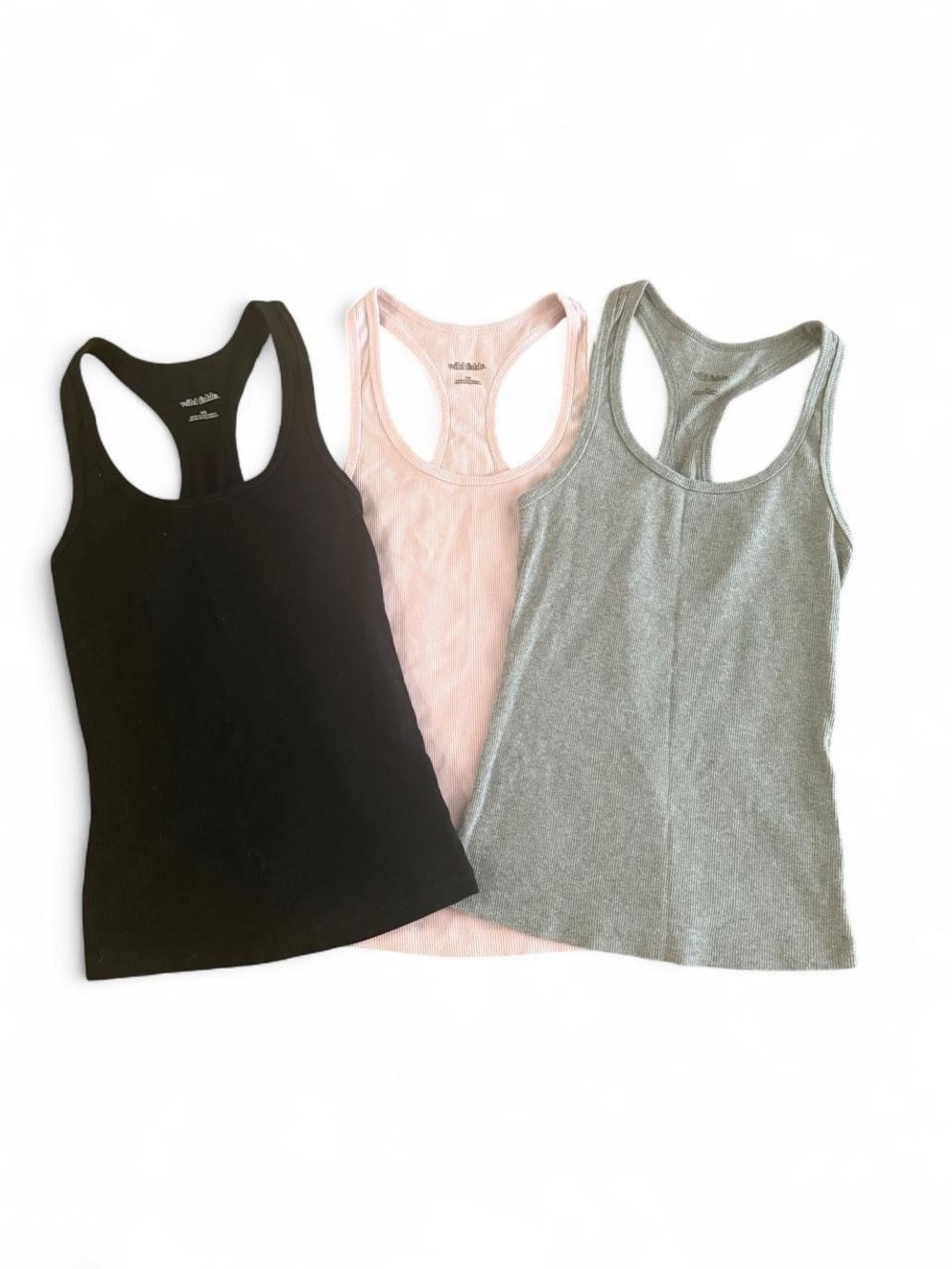 Women's Racerback Tank Tops - Black, Pink, Gray
